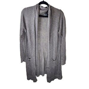 ​Michael Stars Size S Taupe Cotton Linen Lightweight Duster Open Front Cardigan